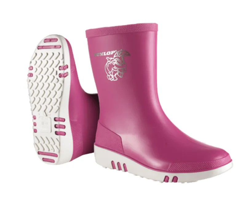 Dunlop Mini Wellington Boots in Pink